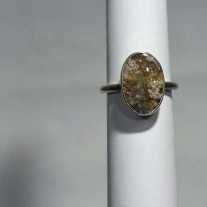 Oval LA Opal with 'Wish Cave' Ring - LA276.  * - Image 4