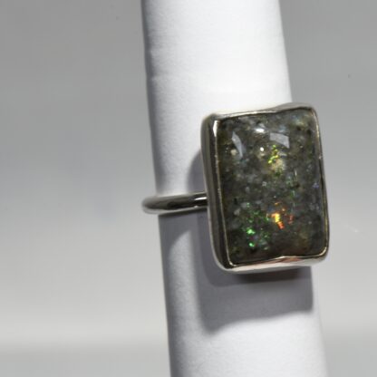 Dome Top Rectangle LA Opal Ring - LA235.  *