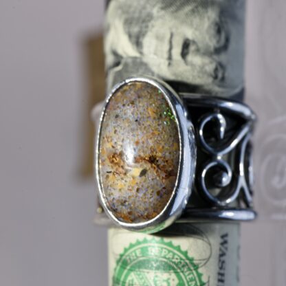 Oval Louisiana Opal Ring - LA165.  * - Image 8