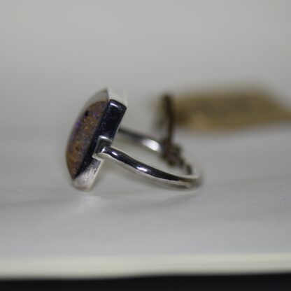 Rectangle Louisiana Opal Ring - LA182. * - Image 4