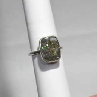 Dark Gray Louisiana Opal Ring - LA232. *