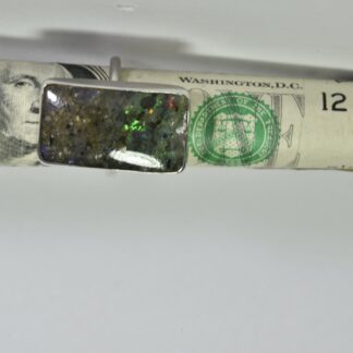 Green Fire/Purple Glow LA Opal Ring - LA247.  *