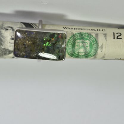 Green Fire/Purple Glow LA Opal Ring - LA247.  *