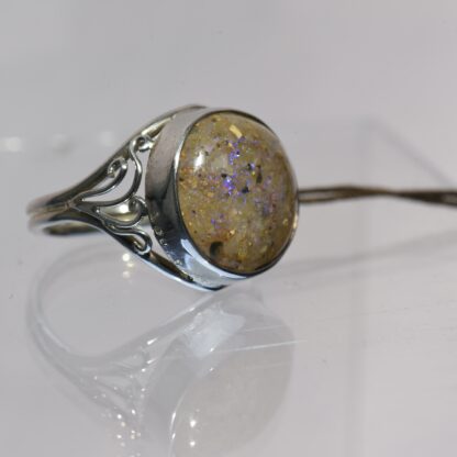 Round Louisiana Opal Ring - LA167.  * - Image 4