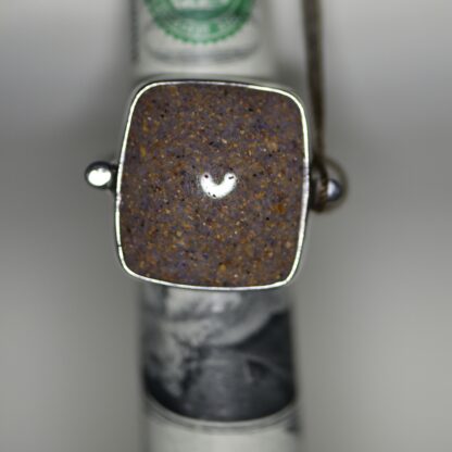 Square Louisiana Opal Ring - LA177.  * - Image 7