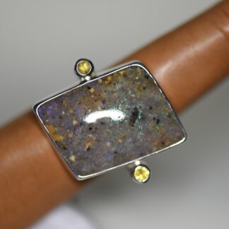 Freeform LA Opal Ring w/ Sapphires - LA183.  *