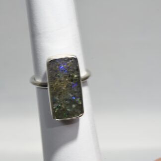 Long Rectangle LA Opal Ring -  LA238. *