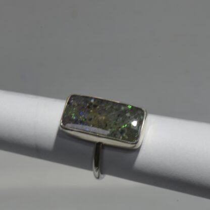 Long Rectangle LA Opal Ring -  LA238. * - Image 3