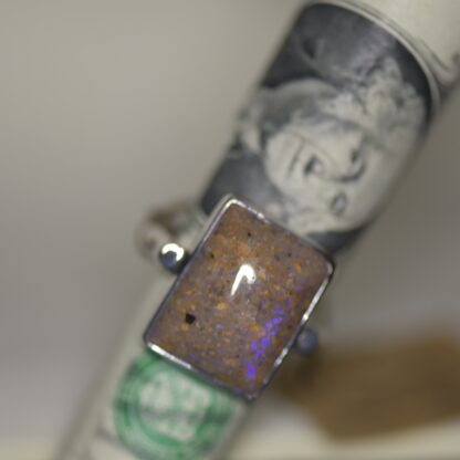 Rectangle Louisiana Opal Ring - LA182. * - Image 6