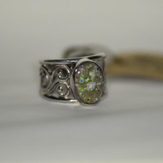 Oval Louisiana Opal Ring.  LA180.  *