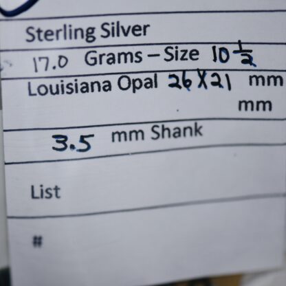 Large Louisiana Opal Ring - LA174.  * - Image 2