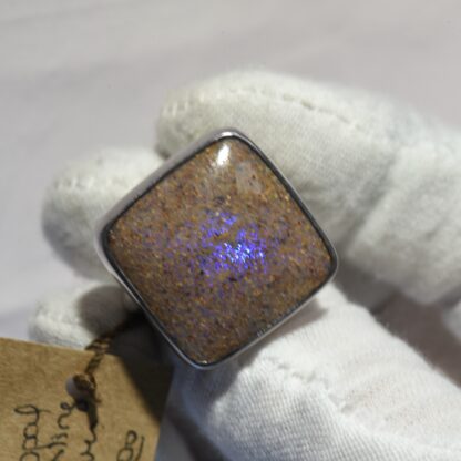 Square Louisiana Opal Ring - LA155.  * - Image 4