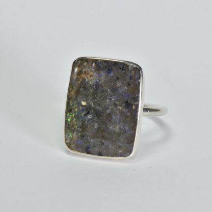 Rectangle Louisiana Opal Ring - LA240.  * - Image 5