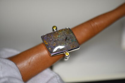 Freeform LA Opal Ring w/ Sapphires - LA183.  * - Image 8
