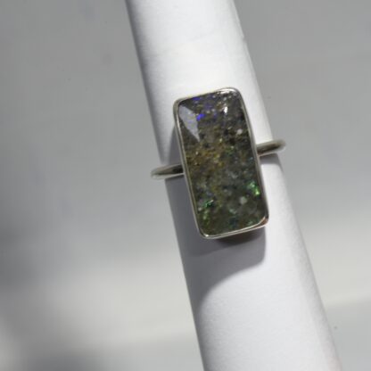 Long Rectangle LA Opal Ring -  LA238. * - Image 5