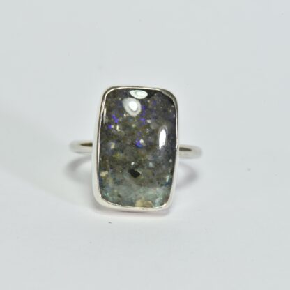 Rectangle Louisiana Opal Ring - LA236.  * - Image 6