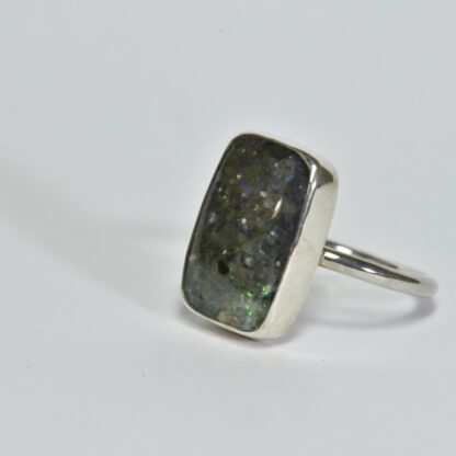 Rectangle Louisiana Opal Ring - LA236.  * - Image 7