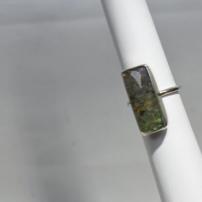 Rectangle Louisiana Opal Ring - LA252.  * - Image 8