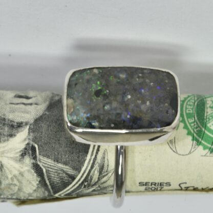 Rectangle Louisiana Opal Ring - LA236.  * - Image 10