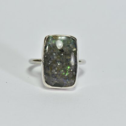 Rectangle Louisiana Opal Ring - LA236.  * - Image 9