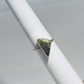 Sterling Silver Triangle LA Opal Ring  - LA274.  *