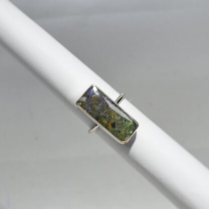 Rectangle Louisiana Opal Ring - LA252.  * - Image 2