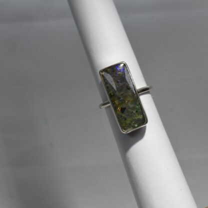 Rectangle Louisiana Opal Ring - LA252.  * - Image 7