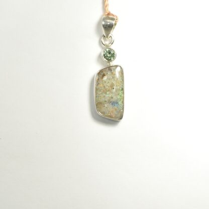 Freeform LA Opal - Zircon Pendant - LA462. * - Image 6