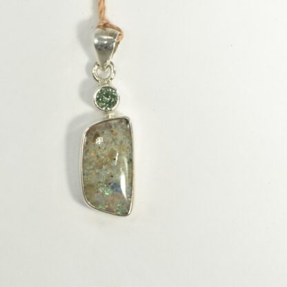 Freeform LA Opal - Zircon Pendant - LA462. * - Image 4