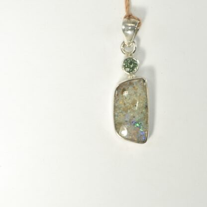 Freeform LA Opal - Zircon Pendant - LA462. * - Image 3