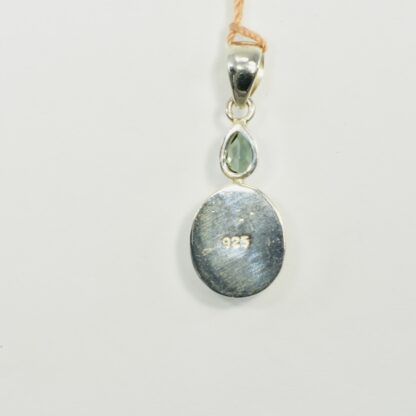 Oval LA Opal - Green Tourmaline Pendant - LA483.  * - Image 6