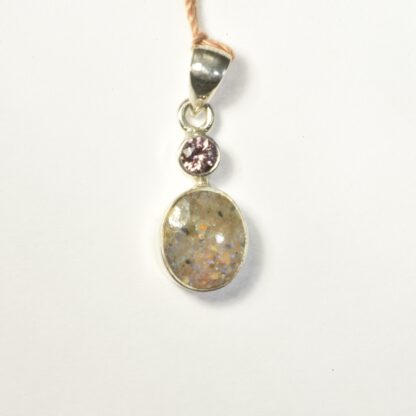 Small, Oval, LA Opal Pendant - LA486.   * - Image 3