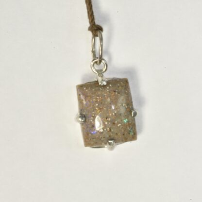 Rectangle Prong set LA Opal - LA472.   * - Image 2