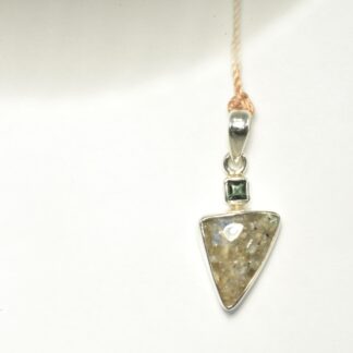 Small Triangle LA Opal Pendant - LA463.  *