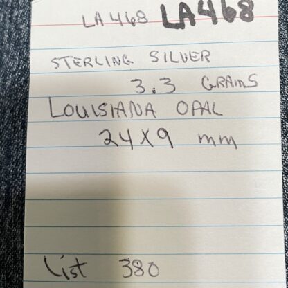Nice Rectangle LA Opal Pendant - LA468.  * - Image 8