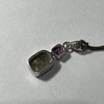 Rectangle - Tourmaline LA Opal Pendant  'Wish Cave'- LA450.  * - Image 6