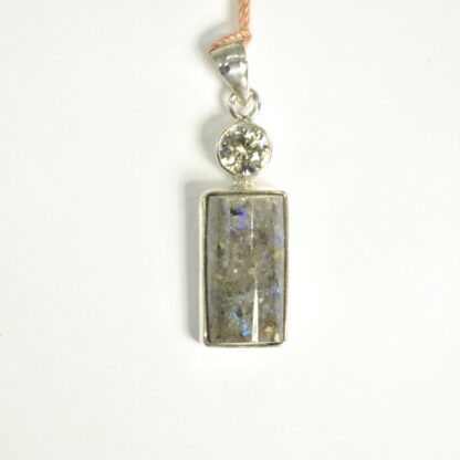Half Barrel Shaped LA Opal Pendant - LA489.  * - Image 4