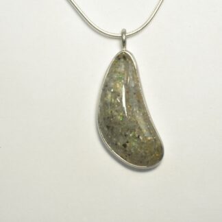 Curvy Tear Drop LA Opal Necklace - LA438.  *