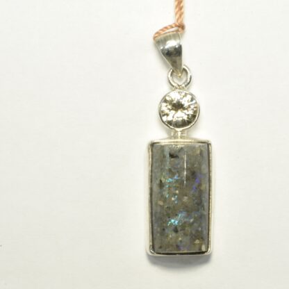 Half Barrel Shaped LA Opal Pendant - LA489.  *