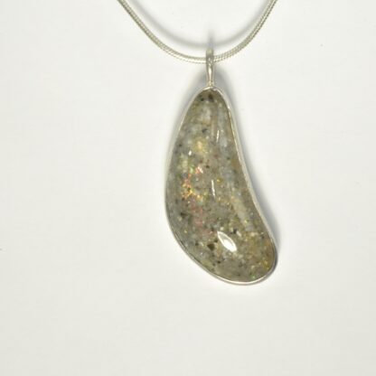 Curvy Tear Drop LA Opal Necklace - LA438.  * - Image 5
