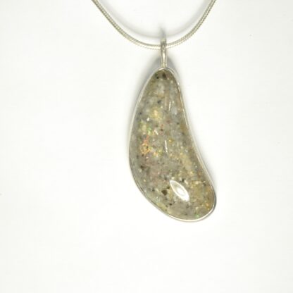 Curvy Tear Drop LA Opal Necklace - LA438.  * - Image 6