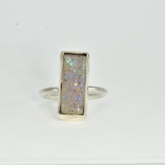Thin Rectangle LA Opal Ring - LA201. *