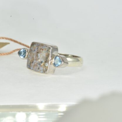 LA Opal / Blue Topaz Ring - LA146.  * - Image 3
