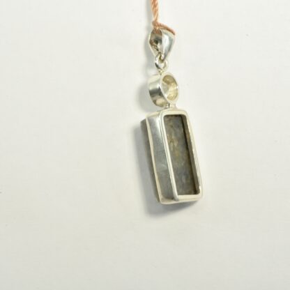 Half Barrel Shaped LA Opal Pendant - LA489.  * - Image 7