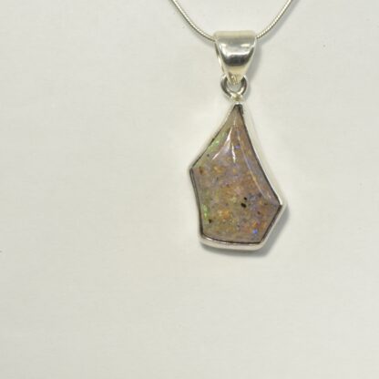 Freeform Dome Top LA Opal Necklace - LA437.  * - Image 4