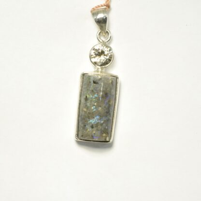Half Barrel Shaped LA Opal Pendant - LA489.  * - Image 6