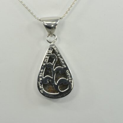 Tear Drop LA Opal Necklace - LA442.   * - Image 7