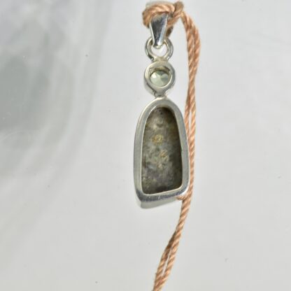 Gray Freeform LA Opal / Zircon Pendant - LA513.  * - Image 7