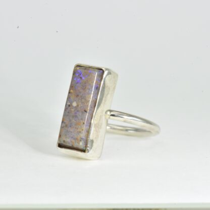 Thin Rectangle LA Opal Ring - LA201. * - Image 6