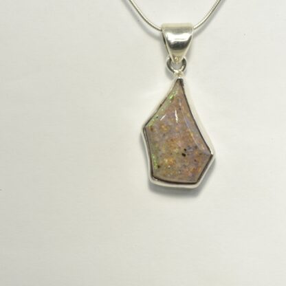Freeform Dome Top LA Opal Necklace - LA437.  * - Image 3